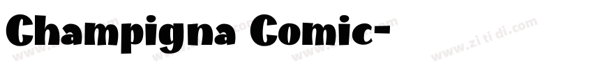 Champigna Comic字体转换